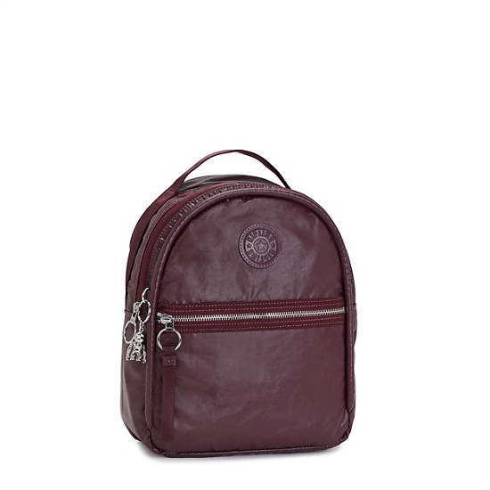 Sacs À Dos Kipling Kae Classiche Metallic Bordeaux | FR 1629UZ